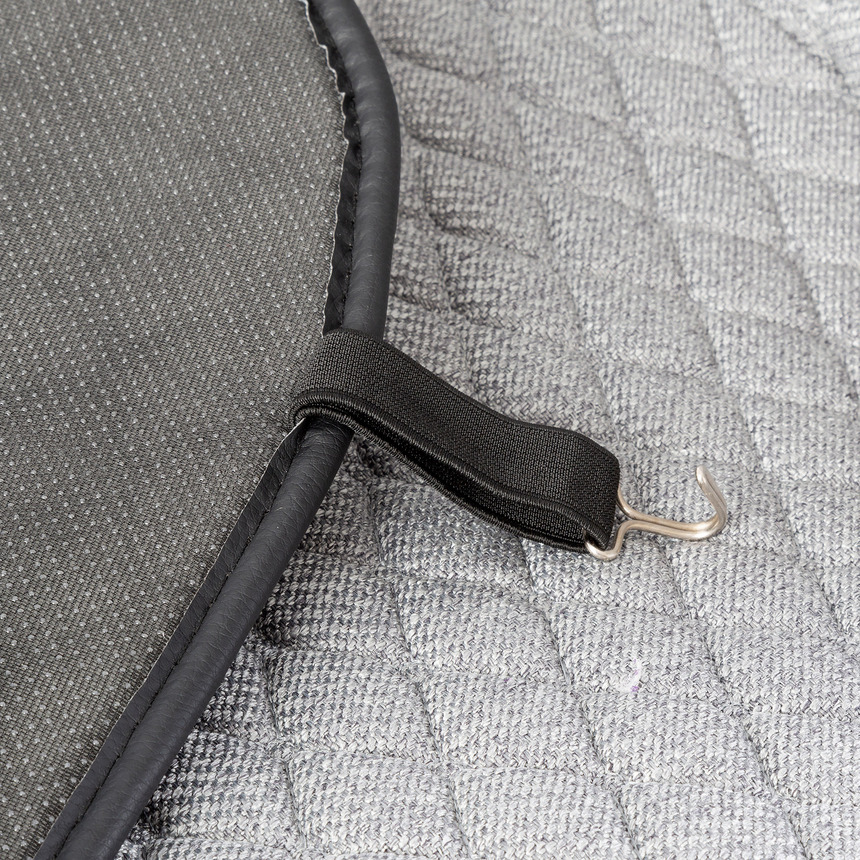 Накидки на передние сиденья "Car Performance", 2 шт., fiberflax CUS-1032 GY