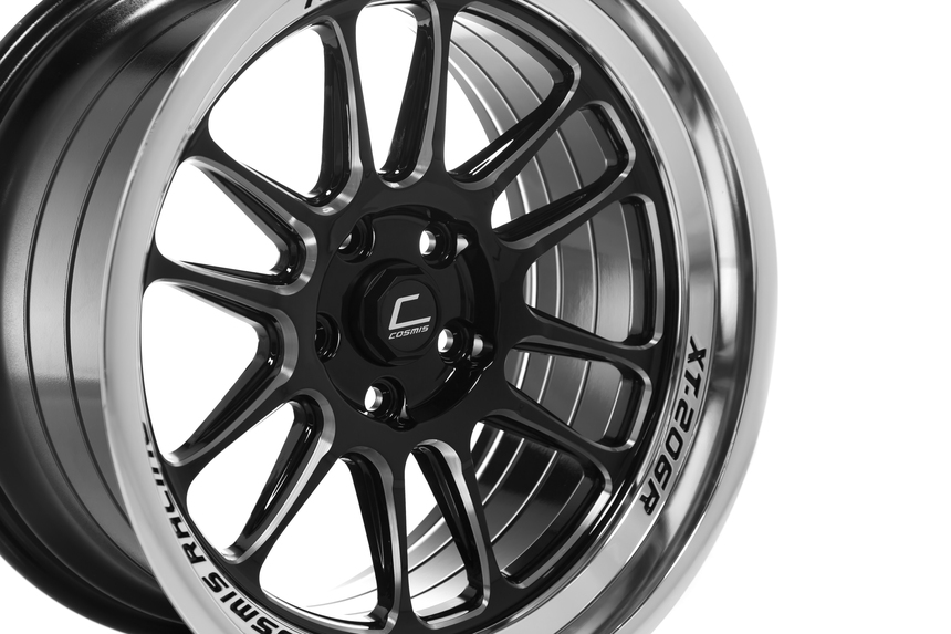 COSMIS  XT-206R 20x9,5 5x120 ET2 Black+diamond lip+spoke milling