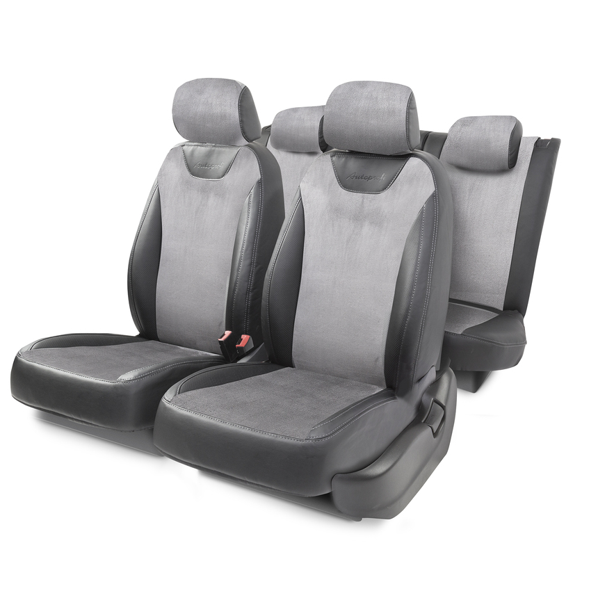 Чехлы на сиденья модельные алькантара VOLKSWAGEN JET-1Sd(03+)40-60 A BK/D.GY