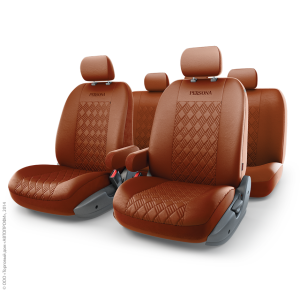 Чехлы на сиденья универсальные экокожа PERSONA FULL (M) PER-1305GF TAN