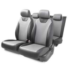 Чехлы на сиденья модельные экокожа VOLKSWAGEN JET-1Sd(03+)40-60 G BK/D.GY