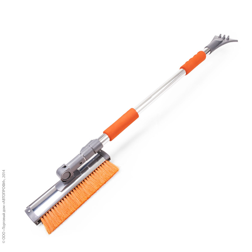Щетка для снега "AUTOPROFI" SB-1462 GY/ORANGE