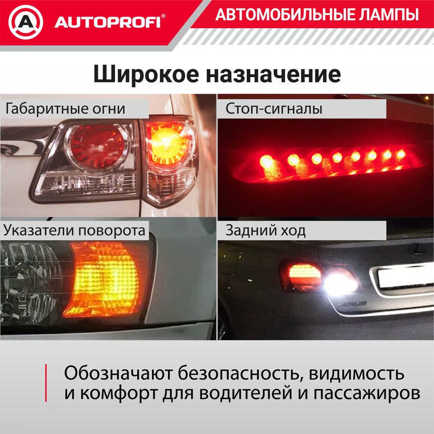 Лампа накаливания AP-P21W-B