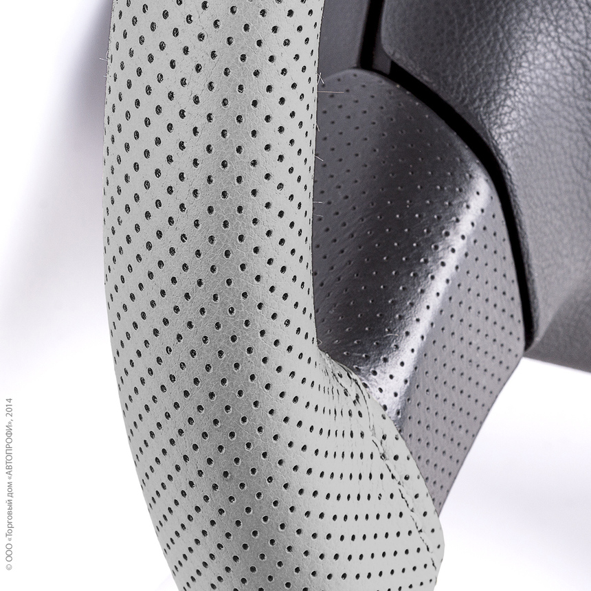 Оплётка для перетяжки руля AUTOPROFI SAM-201 GY (M)