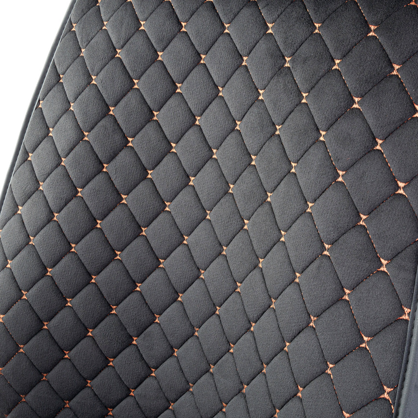 Каркасные накидки на передние сиденья "Car Performance", 2 шт., алькантара CUS-2012 BK/BE