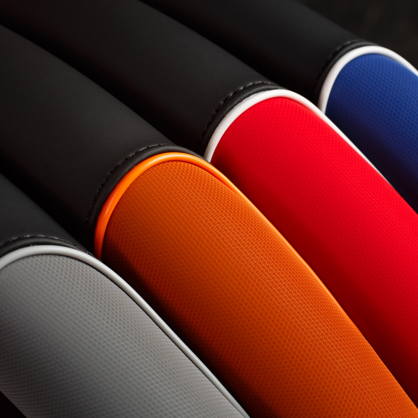 Оплётка руля AUTOPROFI софттач, синтетический нубук AP-2021 BK/BL (M)