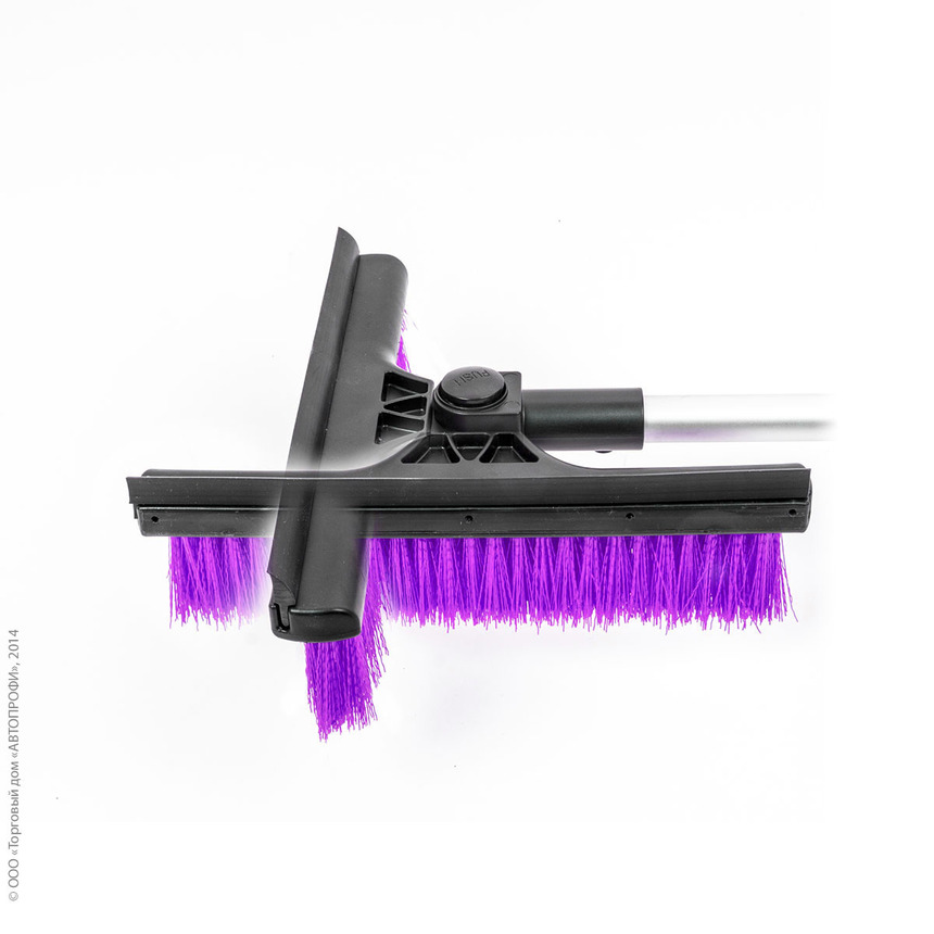 Щетка для снега "AUTOPROFI" SB-1456 BK/VIOLET