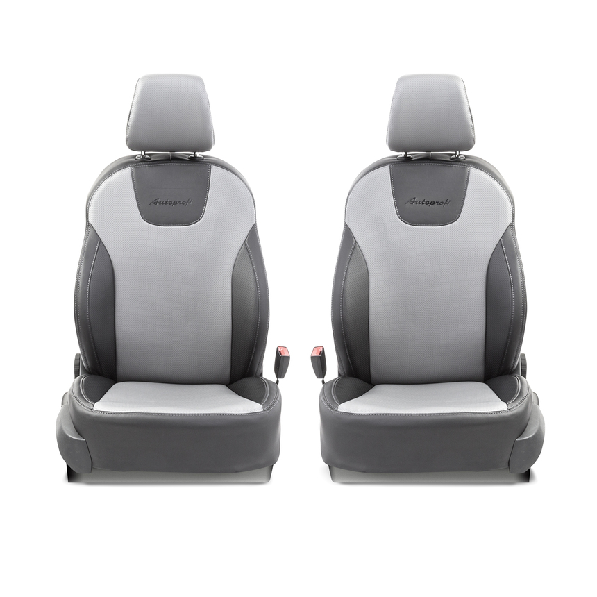 Чехлы на сиденья модельные экокожа SKODA OCTAVIA-3 (2013+) OCT-3Lt(13+)40-60 G BK/D.GY