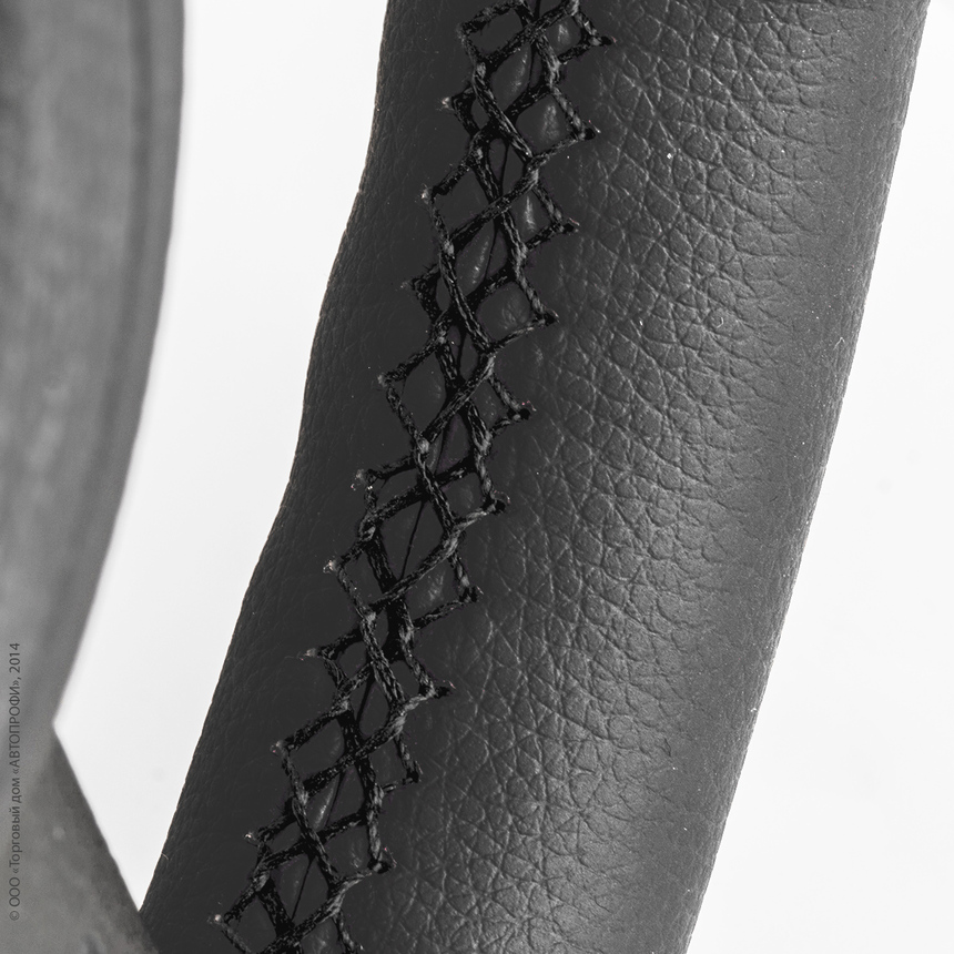 Оплётка для перетяжки руля AUTOPROFI SAM-100 BK/BK (M)