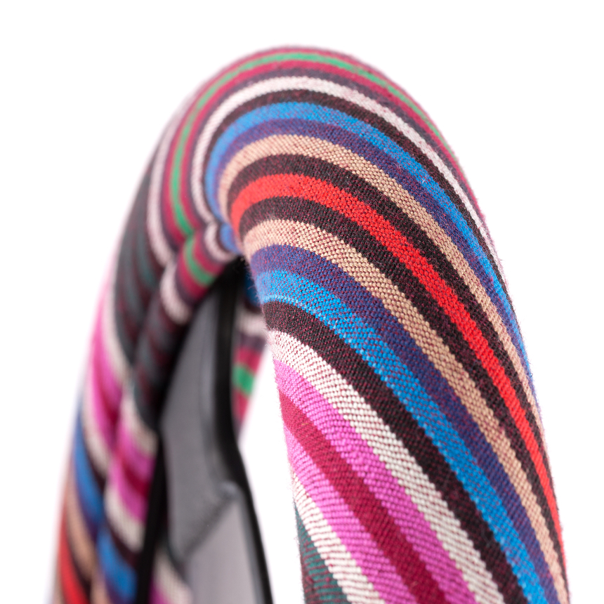 Оплётка руля AUTOPROFI из текстиля AP-1915 Multi/BL (M)