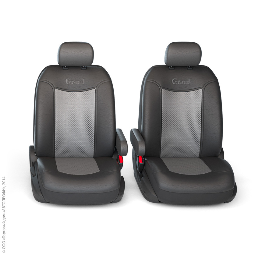 Чехлы на сиденья универсальные экокожа GRAND FULL GND-1305GF BK/D.GY