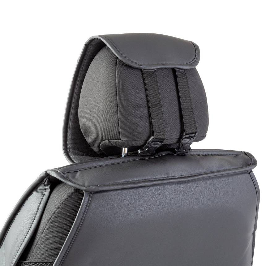 Каркасные накидки на передние сиденья "Car Performance", 2 шт., экокожа CUS-2102 BK/RD