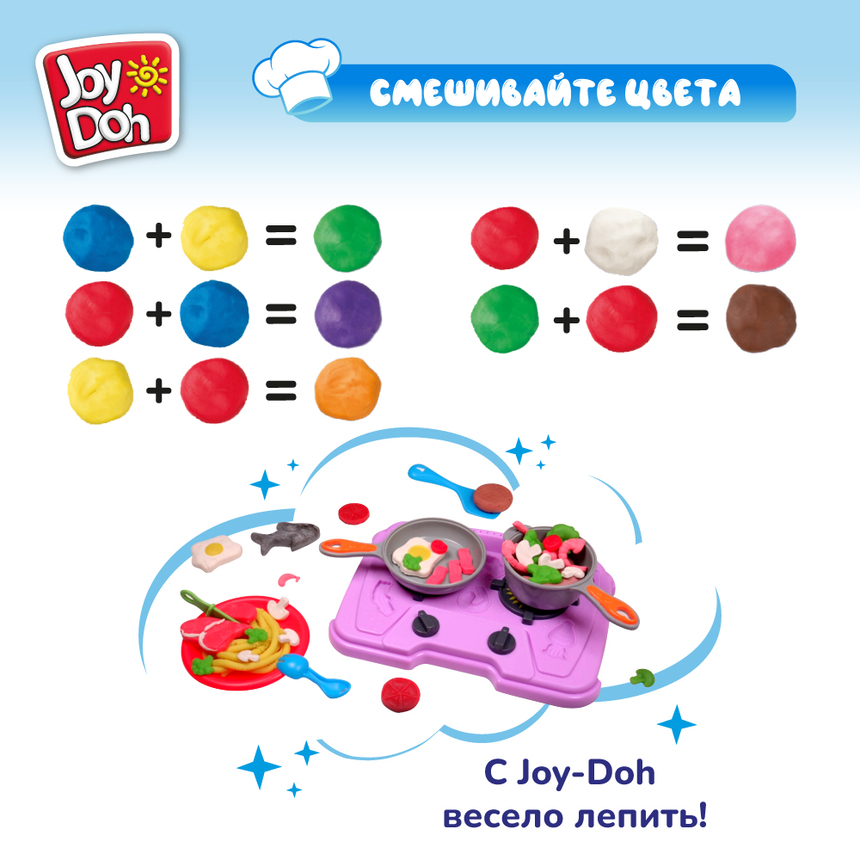 Масса для лепки Joy-Doh, набор СУПЕР КУХНЯ KITC-425 pot