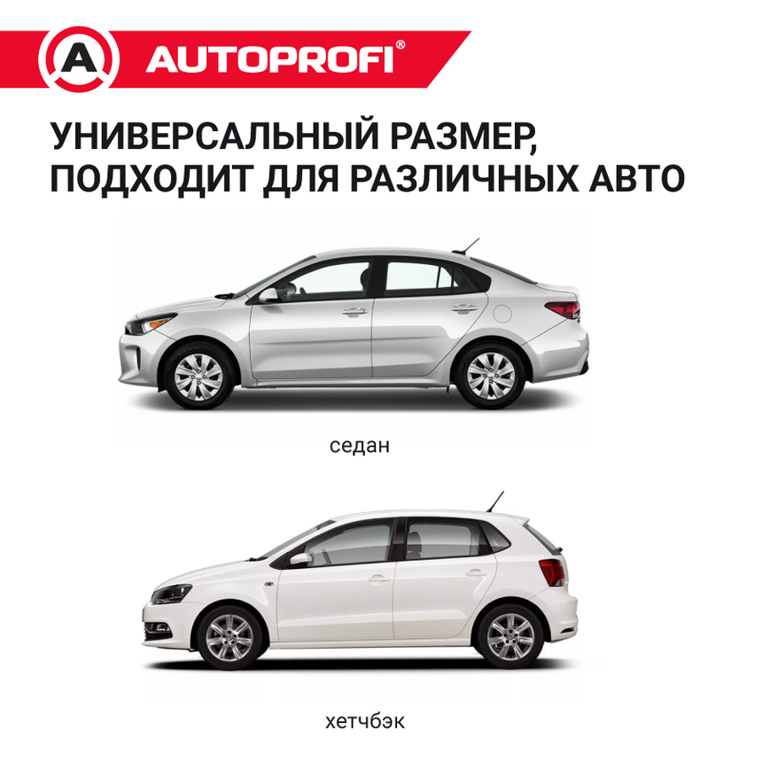Чехол-накидка на лобовое, заднее и боковые стекла автомобиля 292 х 249 см., AUTOPROFI CAP200