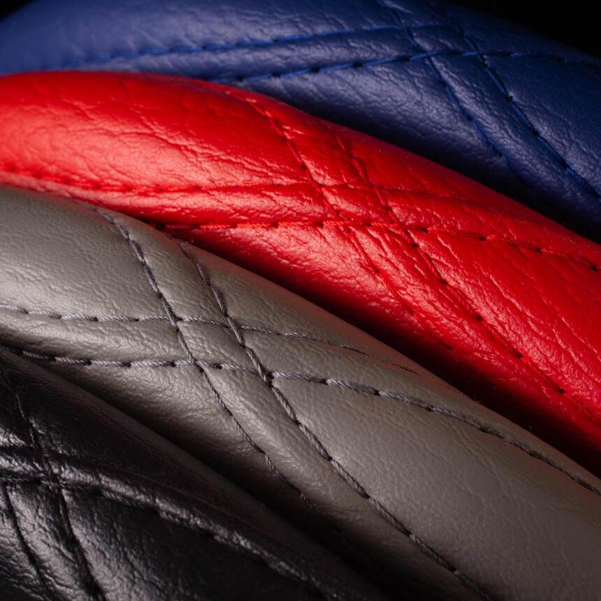 Оплётка на руль Car Performance, искусственная кожа CP-2012 BL (XL)