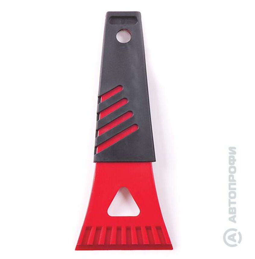 Скребок для снега с прорезиненной ручкой, 18 см., AUTOPROFI SC-1016 RD