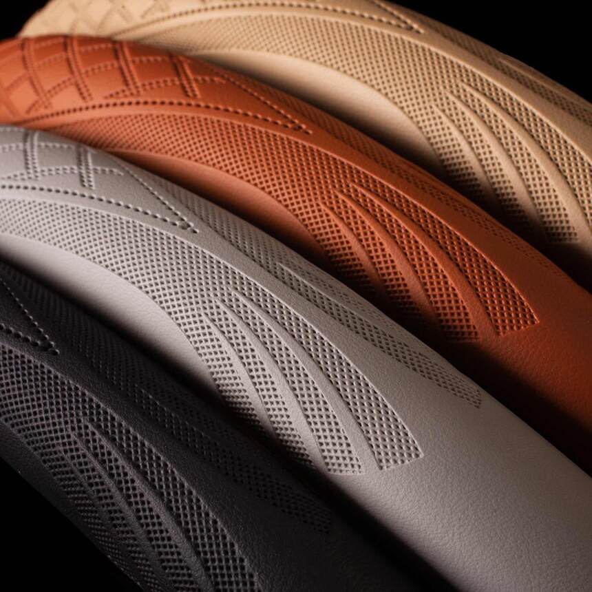 Кожаная оплётка на руль Car Performance, экокожа CP-2010 GY (M)